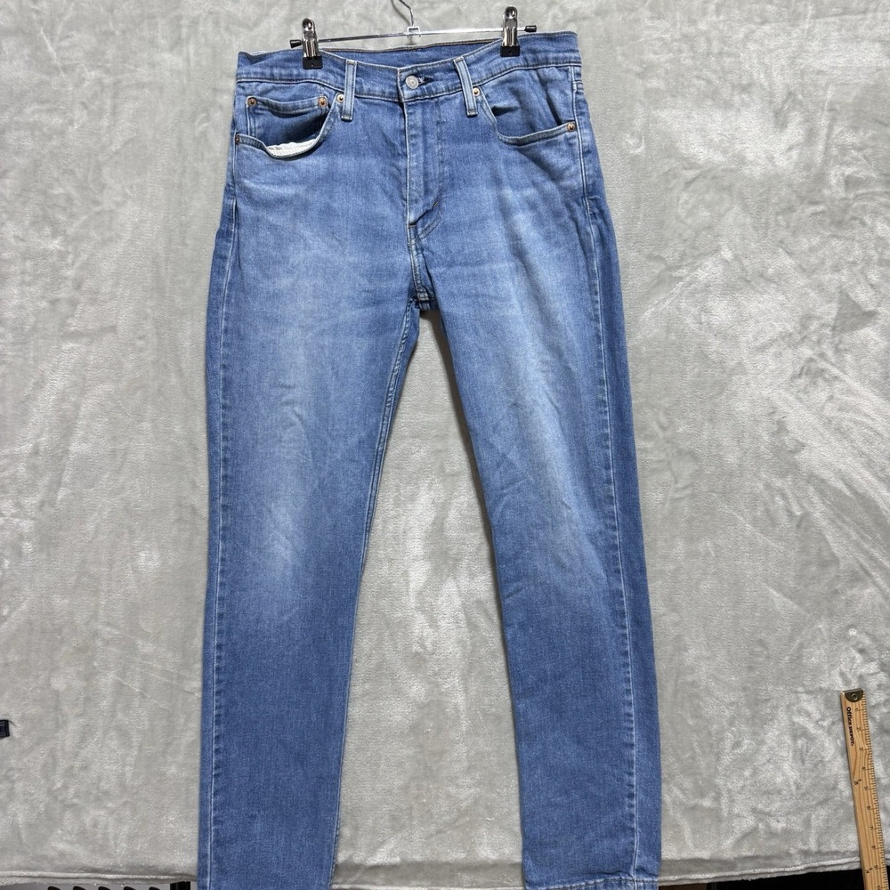Levi's 511 Slim Fit Jeans Mens 34x32 Blue Denim Medium Wash Mid Rise Skinny Leg